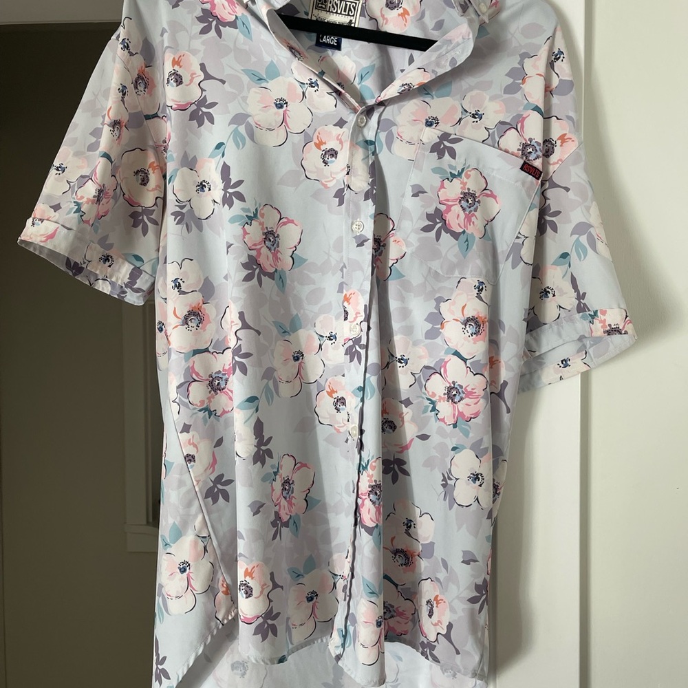 Floral Button-Up Shirt- RSVLTS- Large